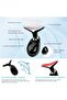 Face Massager Against Wrinkles, Face Beauty Device with 3 Modes, 45°C V Face Beauty Meter Face Devi - 5