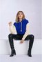 Women's Sleeves Knitwear Mesh Knit Stylish Design Crop Length Hooded Sweatshirt Design Sweater