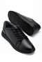 Genuine Leather Men's Casual Daily Shoes Black Bonded Poly Sole
