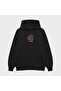 Unisex Anti Shadder Pink Social Printed 3 Thread Ş Fleece-Lined Hoodie Sweatshirt