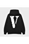Unisex Vlone White Printed 3 Thread Sh Fleece-Lined Hoodie Sweatshirt - 2