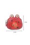 Handmade Genuine Leather Frog Design Women's Wallet |   Zippered Card Holder Coin Keychain - 8
