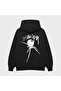 Unisex Karadul Printed 3 İplik Ş Fleece-Lined Hoodie Sweatshirt - 2