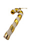 16 cm – Christmas Tree Ornament Candy Cane with Gold Star, Set of 2 Decorative Hanging Ornaments - 3