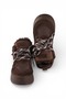 Puffy Genuine Leather Suede Women's Platform Sneaker - 3