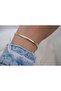 Blk169 Yassi Snake Fish Scale Chain Gold Bracelet - 17 cm + 3 cm Extension - 2
