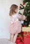 Baby Girl Dress Long Sleeve Tulle Tutu Special Occasion Party Birthday Satin Ball Gown Children Dress - 2