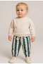 Striped Embroidered Baby Boy Sports Tracksuit Set