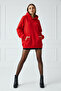 Unisex Soft Fabric Oversized Fleece Inside Hooded Small Hearts Printed Sweatshirt Hoodie - 2