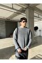Acid Wash Triko Basic Sweatshirt - 3