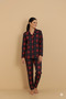 Family Matching Suede Fabric Pajama Set Mother-Father-Son-Daughter (the Price Is for One Set) - 5