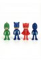 PJ Masks Action Figures Play Set 4 Pcs Toy Characters Superhero Villain Toys for Kids Birthday Gift - 2