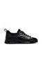 Men's Leather Casual Daily Shoes 25K Minsk m Black Opening