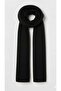 Puffy Polar Black Soft Textured New Year Christmas Gift Women's Scarf Shawl Shoulder Wrap 40X 170 cm