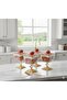 Kare 6-Piece Cast Iron Footed Presentation Set Magnolia Ice Cream Bowl Snack Bowl - 2