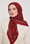 Women's Geometric Striped Pattern Viscose Floss Scarf