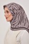 Women's Geometric Striped Pattern Viscose Floss Scarf - 2