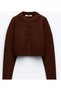 Women's Ecru Buttoned Cardigan Women's Tilia Crop Knit Cardigan
