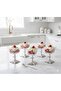 Kare 6-Piece Cast Iron Footed Presentation Set Magnolia Ice Cream Bowl Snack Bowl - 2