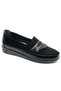 Berfilla Dr.Tavsiyeli 100% Leather Mother's Women's Ballerina Shoes BLACK