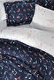 Muses 100% Cotton Satin Jacquard Double Duvet Cover Set - 2