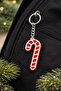 New Year Plexiglass Keychain Set of 4 (Pine Tree, Stocking, Snowflake, Candy Cane) Gift Set - 4