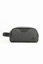 Men's Hand Bag Canvas Fabric Water Resistant Portfolio Style Hand Bag Shaving Cosmetic Bag 20*10 cm - 3
