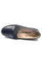 Berfilla Dr.Tavsiyeli 100% Leather Mother's Women's Ballerina Shoes BLACK - 5