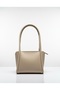 Women's Shoulder Bag with Mink Scarf Detail Minimalist Hobo Handbag - 4