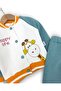 Boy's 1-2-3-4 Years Old Winter 3 Fleece-Lined College Jacket and Sweatpants Set - 4