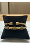Pure Copper Natural Stone Turquoise & Tiger Eye Combination Bracelet Set of Two