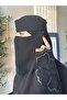 نقاب وسط خط طويل مبطن حرير - 2