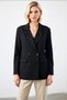 Women's Double-Breasted Lapel Long Sleeve Regular Fit Woven Blazer Coat Functional Durable Modern - 5
