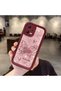 Xiaomi Redmi Note 12 5g Compatible Rose Butterfly Patterned Burgundy Silicone Shockproof Case