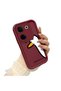 Tecno Camon 20 Pro 4g Compatible Flexible Silicone Protection Burgundy Color Cute Duck Case - 3