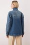 Women's 100% Cotton Mock Neck Low Armhole Denim Jacket Functional Durable Quality Comfortable Stylish - 6