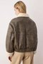 Women's Mock Neck Standard Sleeve Faux Leather Thick Bomber Fit Functional Durable Quality Stylish - 6