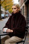 Women's Mock Neck Low Arm Zippered Faux Fur Coat Functional Durable Quality Comfortable - 4