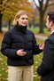 Women's Mock Neck Low Arm Long Sleeve Water Repellent Coat Functional Durable Quality Comfortable Stylish - 3