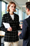 Women's Tweed Jacket Collar Long Sleeve Regular Fit Functional Durable Quality Comfortable Sport - 4