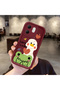 Infinix Smart 9 Compatible Flexible Silicone Protection Claret Red Color Cartoon Case - 2