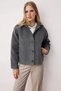 Women's Judge Collar Long Sleeve Plain Pattern Cashmere Jacket Functional Durable Quality Comfortable Stylish - 5