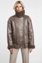 Women Shirt Collar Low Sleeve Suede Biker Jacket Functional Durable Quality Comfortable Casual - 4