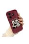 Tecno Spark 10 Pro Compatible Flexible Silicone Protection Claret Red Color Panda Case - 3
