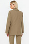 Women's Double-Breasted Lapel Long Sleeve Regular Fit Woven Blazer Coat Functional Durable Modern - 6