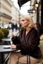 Women's V-Neck Standard Sleeve Oversized Mold Faux Fur Coat Functional Durable Quality Stylish - 4