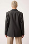 Women's Jacket Collar Standard Sleeve Oversized Mold Plain Pattern Blazer Functional Durable Modern - 6