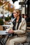 Women's Shirt Collar Long Sleeve Oversized Mold Woven Thin Jacket Functional Durable Quality - 4