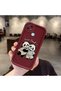 Realme C21 Compatible Flexible Silicone Protection Claret Red Color Panda Case