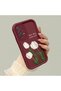 Samsung Galaxy A72 Compatible Flexible Silicone Protection Burgundy Color Tulip Case - 2